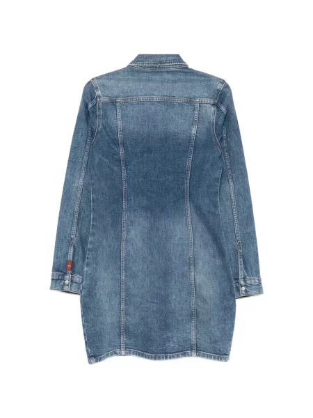 Lung rochie mini 7 For All Mankind albastru