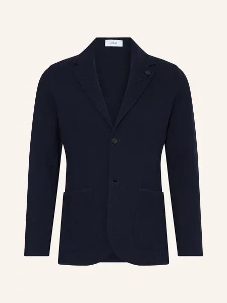 Lardini Úpletové Sako Slim Fit tmavě modrá