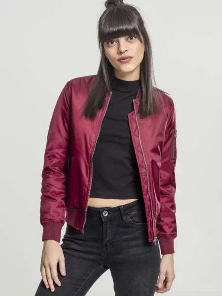 Geacă bomber Urban Classics bordo