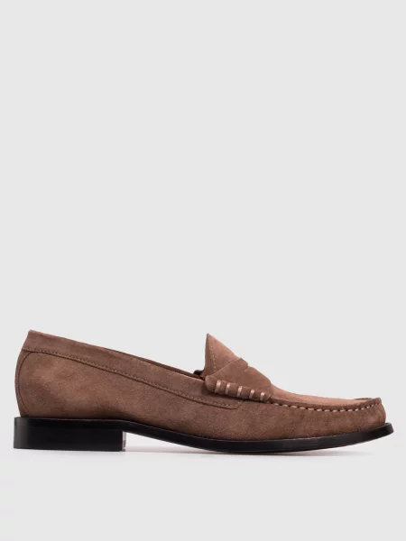 Замшевые лоферы Stuart Weitzman коричневые