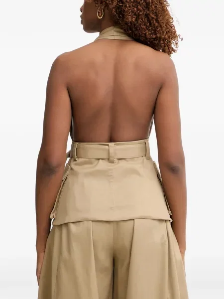 Cu centură top Haveone cu gât halter