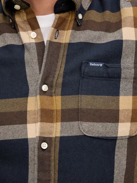 Сорочка Barbour FOLLEY regular комір button-down синій