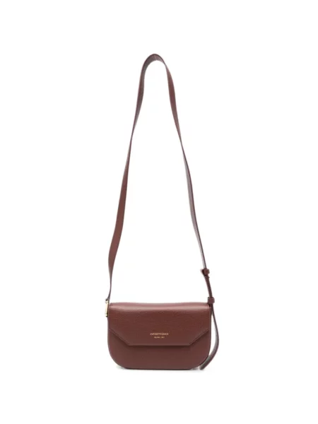 Geantă shopper Emporio Armani din piele maro