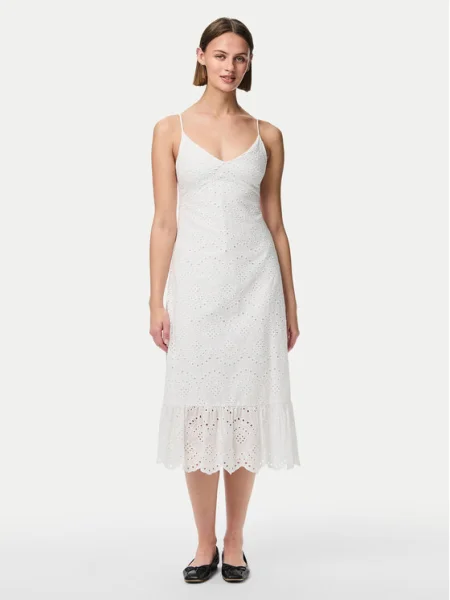 Pieces Rochie de vară Vilde alb