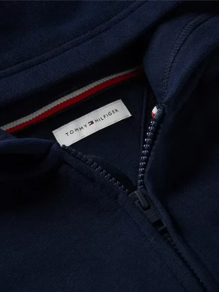 Bluza z kapturem dziecięca Tommy Hilfiger niebieska