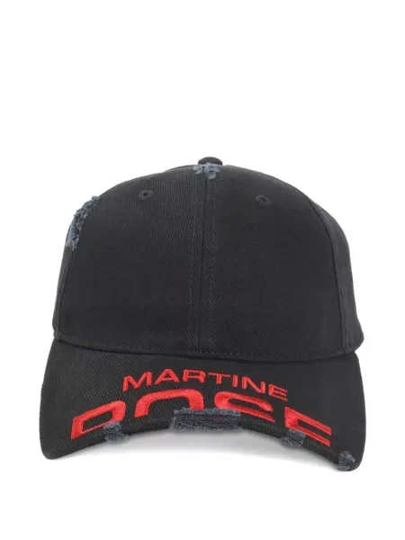 Kšiltovka Martine Rose s oděrkami černá