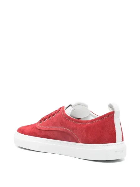 Sneakerși Givenchy din piele de căprioară roșu