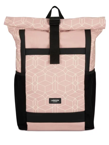 LARKSON Rucsac No 2 roz / negru alb