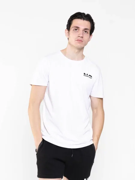 Neverover Tricou funcțional Men's Essential T-shirt' alb