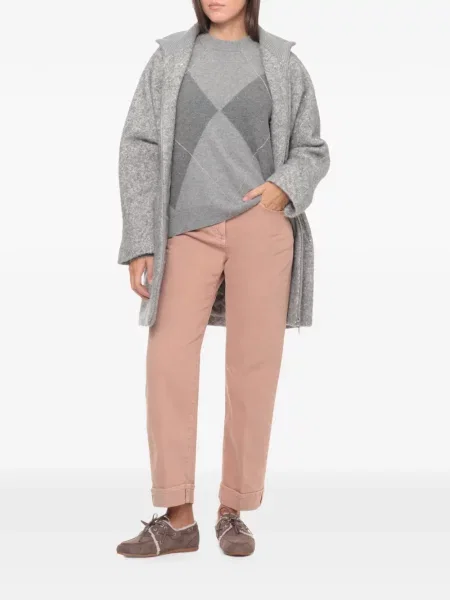 Pulover Peserico cu model argyle gri