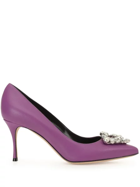 Pantofi cu toc Sergio Rossi violet