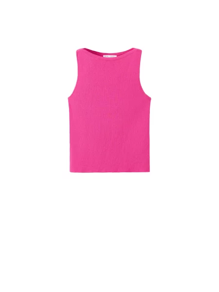 MANGO Top brodat SUENYO fucsia