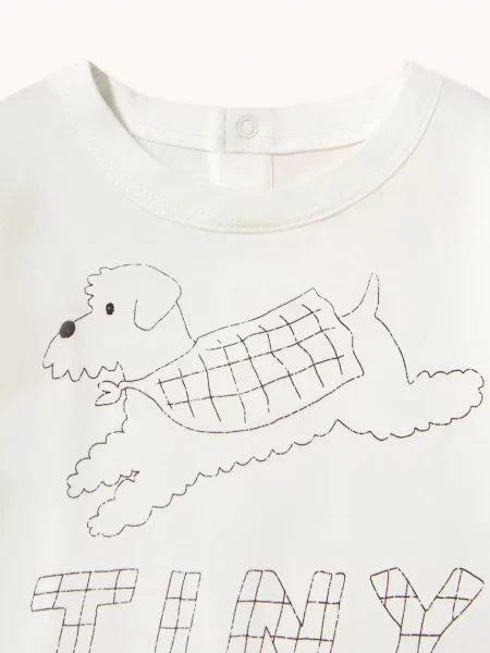 Tinycottons лонгслів для немовлят JUMP DOG GRAPHIC BABY TEE