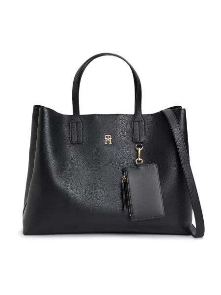 Rucsac Tommy Hilfiger din piele negru