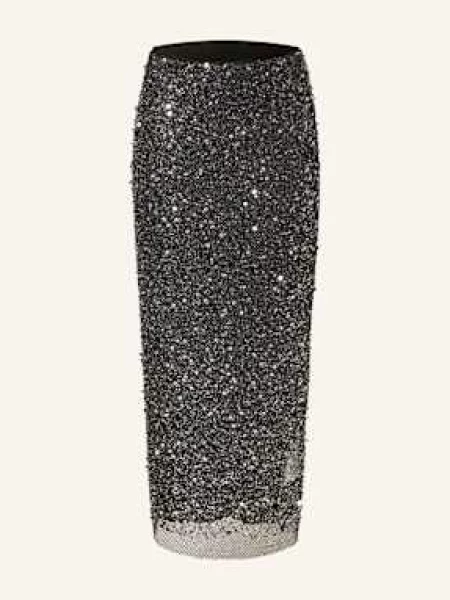 Riani Spódnica Z Siateczki Z Cekinami schwarz czarna