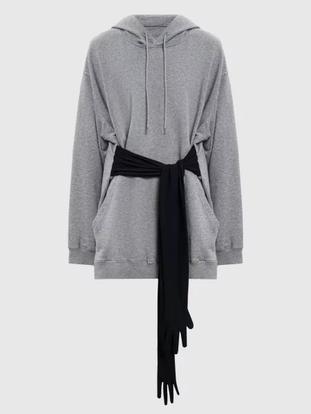 Меланжева сукня-худі Maison Margiela Mm6 сіра