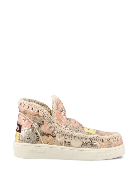 Боти Mou с пайети на цветя