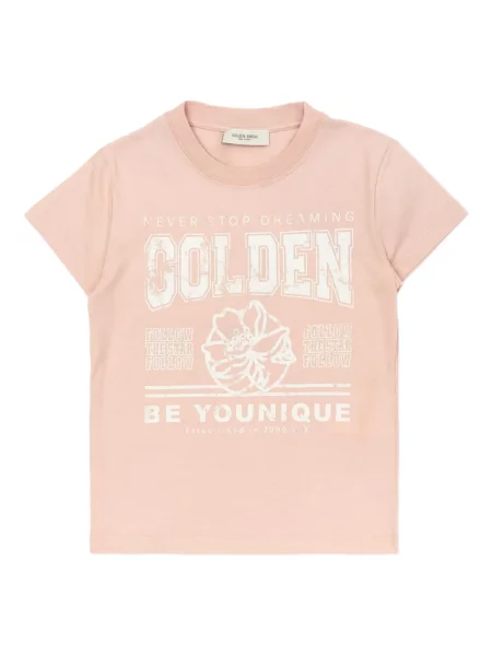 Koszulka dziecięca Golden Goose różowa