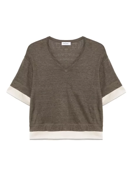 Dzianinowa koszulka Gran Sasso zielona