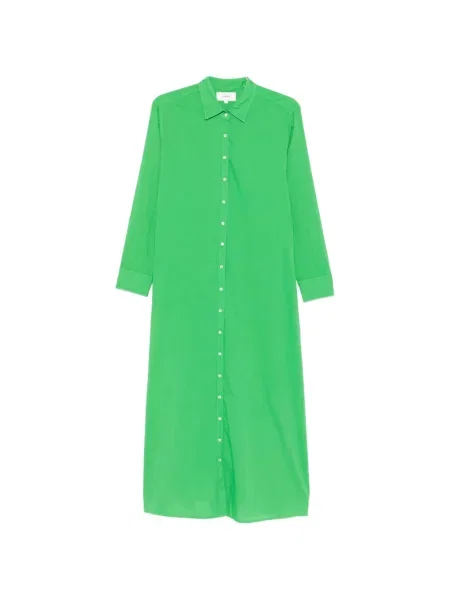 Rochie tip cămașă Xirena până la genunchi de costum verde