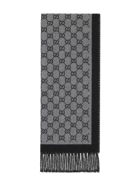 Fular Gucci de lână gri