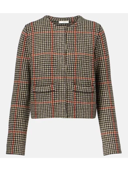 Cardigan Vince de lână în carouri