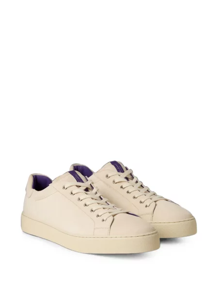 Sneakers Ralph Lauren Purple Label σουέντ μωβ