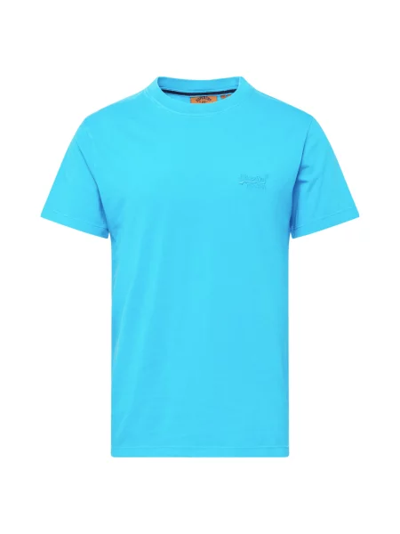 Tricou Superdry cu autograf albastru