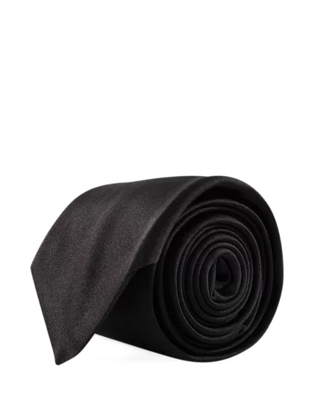 Cravată Corneliani din satin negru