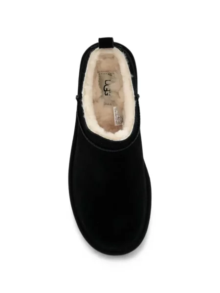 Papuci tip mules Ugg din piele de căprioară clasici negru