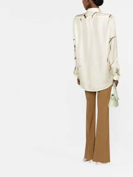 Jedwabna koszula Nanushka