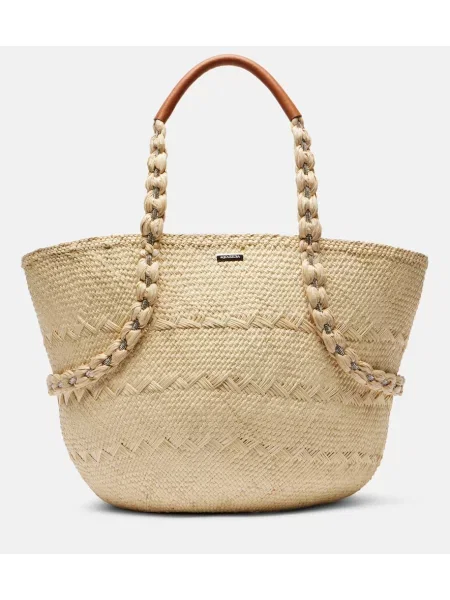 Geantă Aquazzura bej