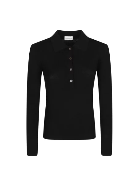 Sweter z golfem Parosh wełniany z długim rękawem czarny
