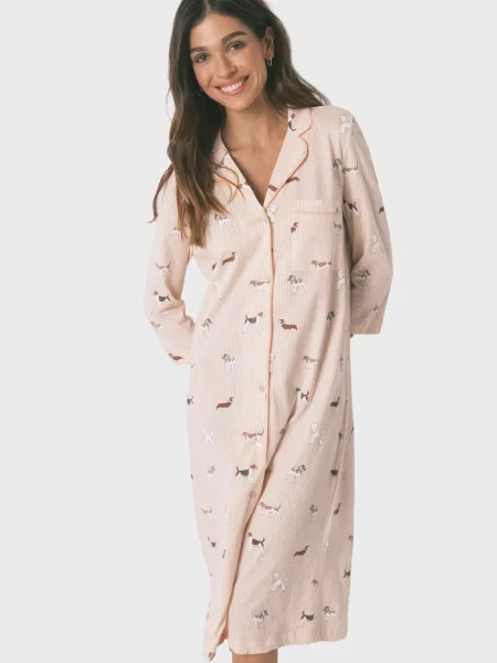 Смугаста нічна сорочка Women'secret помаранчева