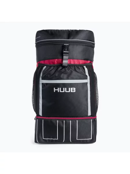 Plecak triathlonowy HUUB Transition II Rucksack 40 l black/dark red czarny