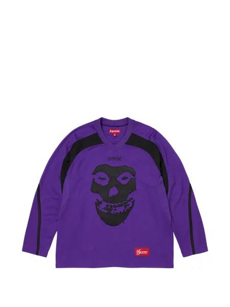 Cămașă Supreme cu imagine din jerseu violet