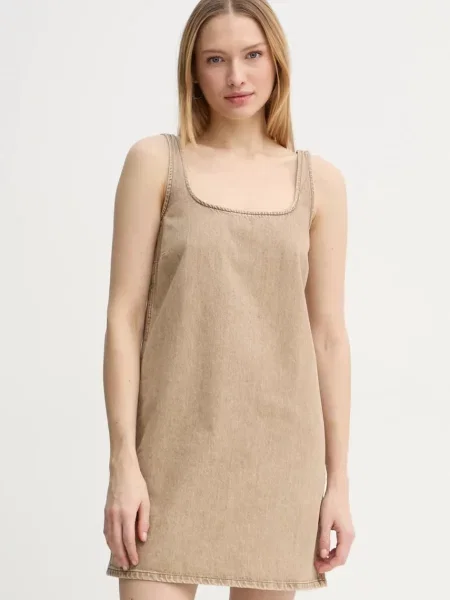 Rochie jeans Kimm mini drept bej