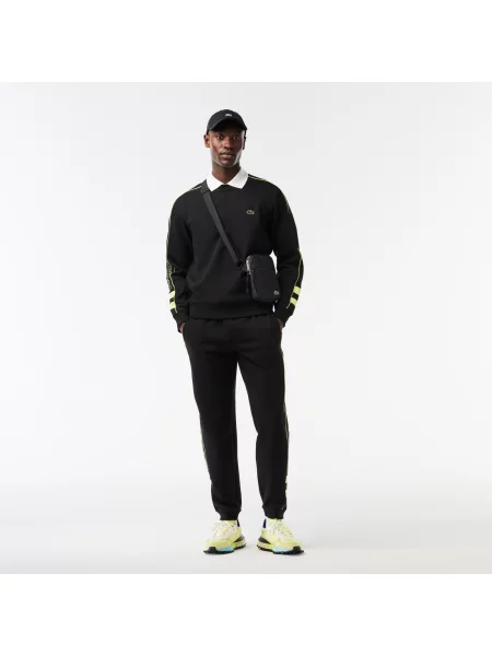 Lacoste Bluza Dwustronna Z Haftem Lacoste czarna