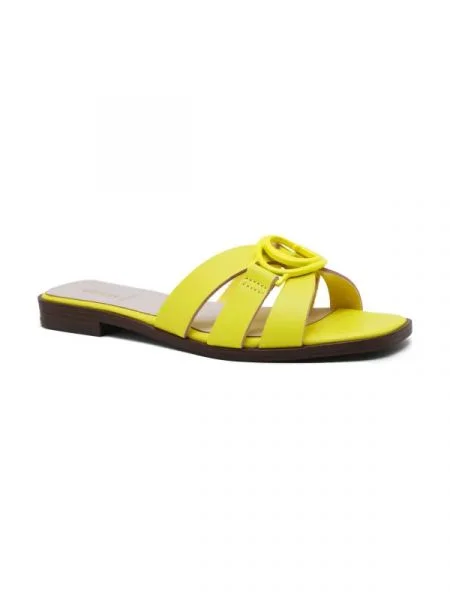 Guess De piele șlapi verde