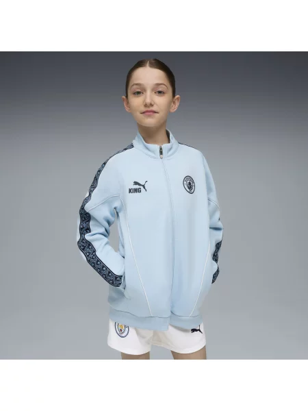 PUMA Młodzieżowa kurtka Manchester City KING Anthem Odzież niebieski