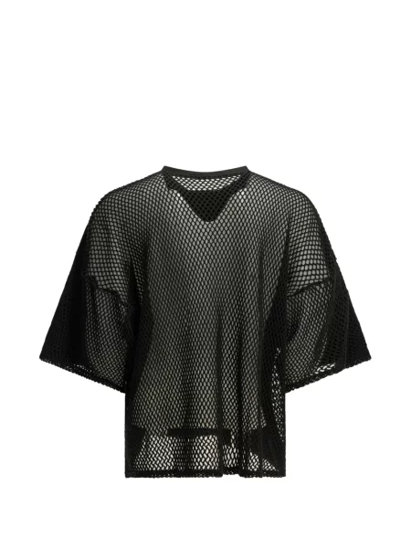 Tricou Kapital cu imagine plasă negru