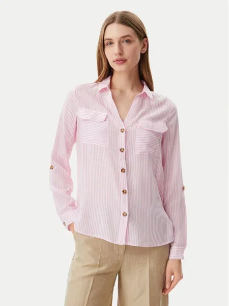 Vero Moda Cămașă Bumpy roz