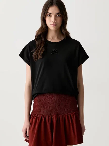 Karl Lagerfeld tricou pentru femei din negru
