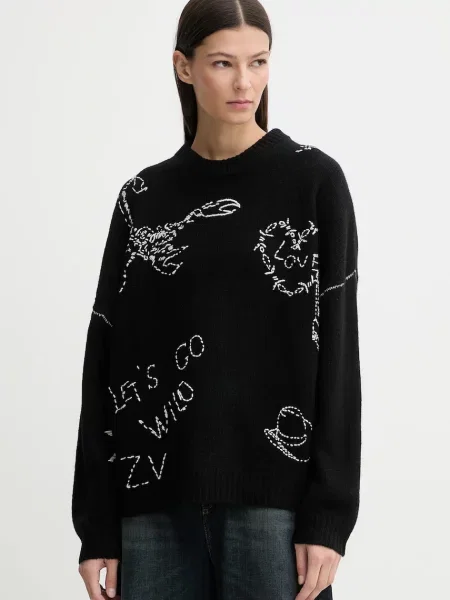 ZADIG&VOLTAIRE pulover de lână negru