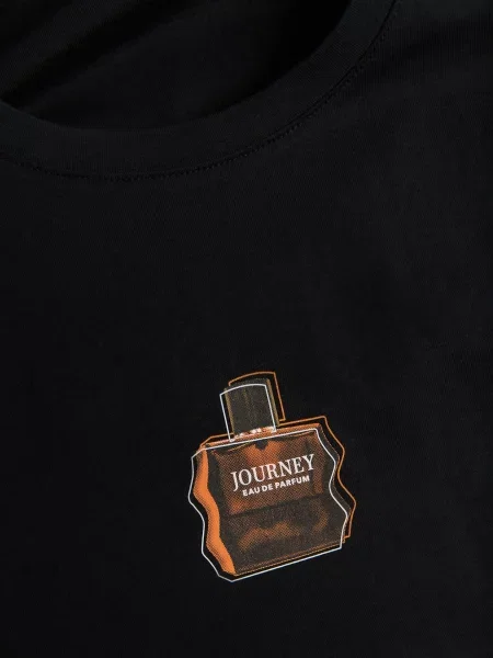 Reserved Футболка regular fit з мерсеризованої чорний