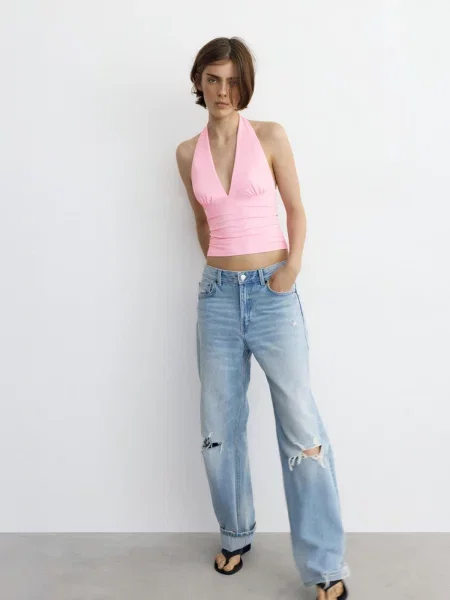 Pull&Bear Top ružová