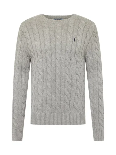 Polo Ralph Lauren Pulover Driver nebeško modra / pegasto siva