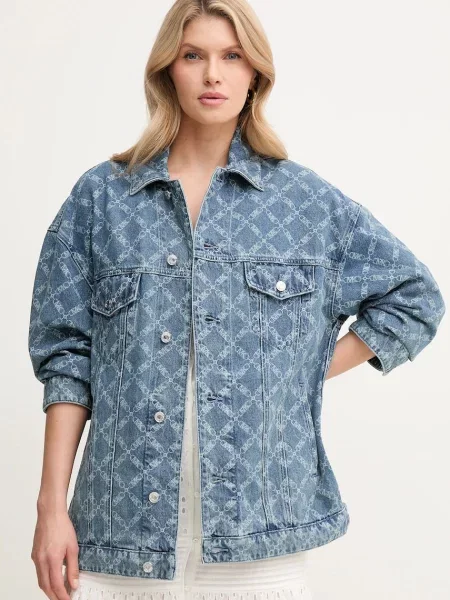 MICHAEL Michael Kors geacă din denim femei de tranzitie oversize albastru