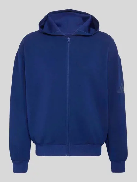 Bluza rozpinana o kroju regular fit z dodatkiem modalu Adidas Sportswear granatowa