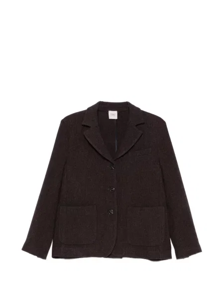 Sacou 19.61 Milano cu model herringbone maro